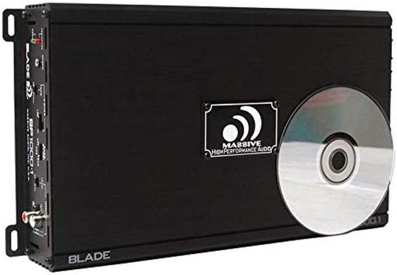 Alt view image 5 of 5 - Massive Audio BP1000.1 V2 Blade Series. 1000 Watts, 2 Ohm Stable, Class A/B Monoblock Car Amplifier with Bass Boost.