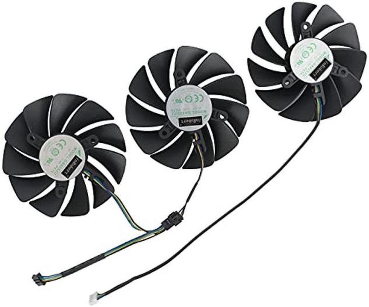Alt view image 3 of 5 - inRobert 88mm GA92S2U 12V 0.46A Graphics-Card-Fan-Replacement for Zotac-RTX-3070-3080-Ti-3090-AMP-Holo-GPU-Cooler (Fan-Full Set)
