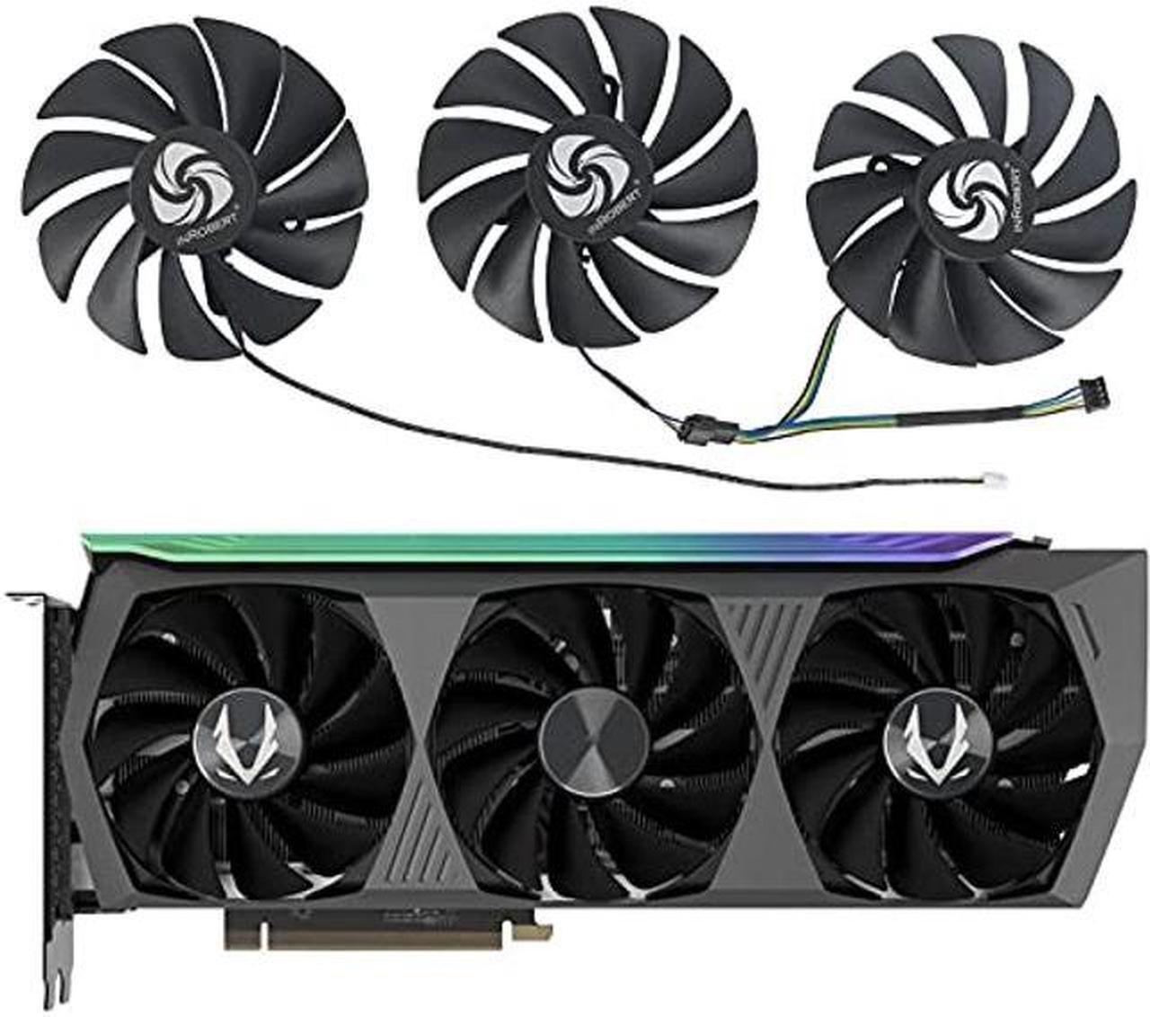 Alt view image 2 of 5 - inRobert 88mm GA92S2U 12V 0.46A Graphics-Card-Fan-Replacement for Zotac-RTX-3070-3080-Ti-3090-AMP-Holo-GPU-Cooler (Fan-Full Set)