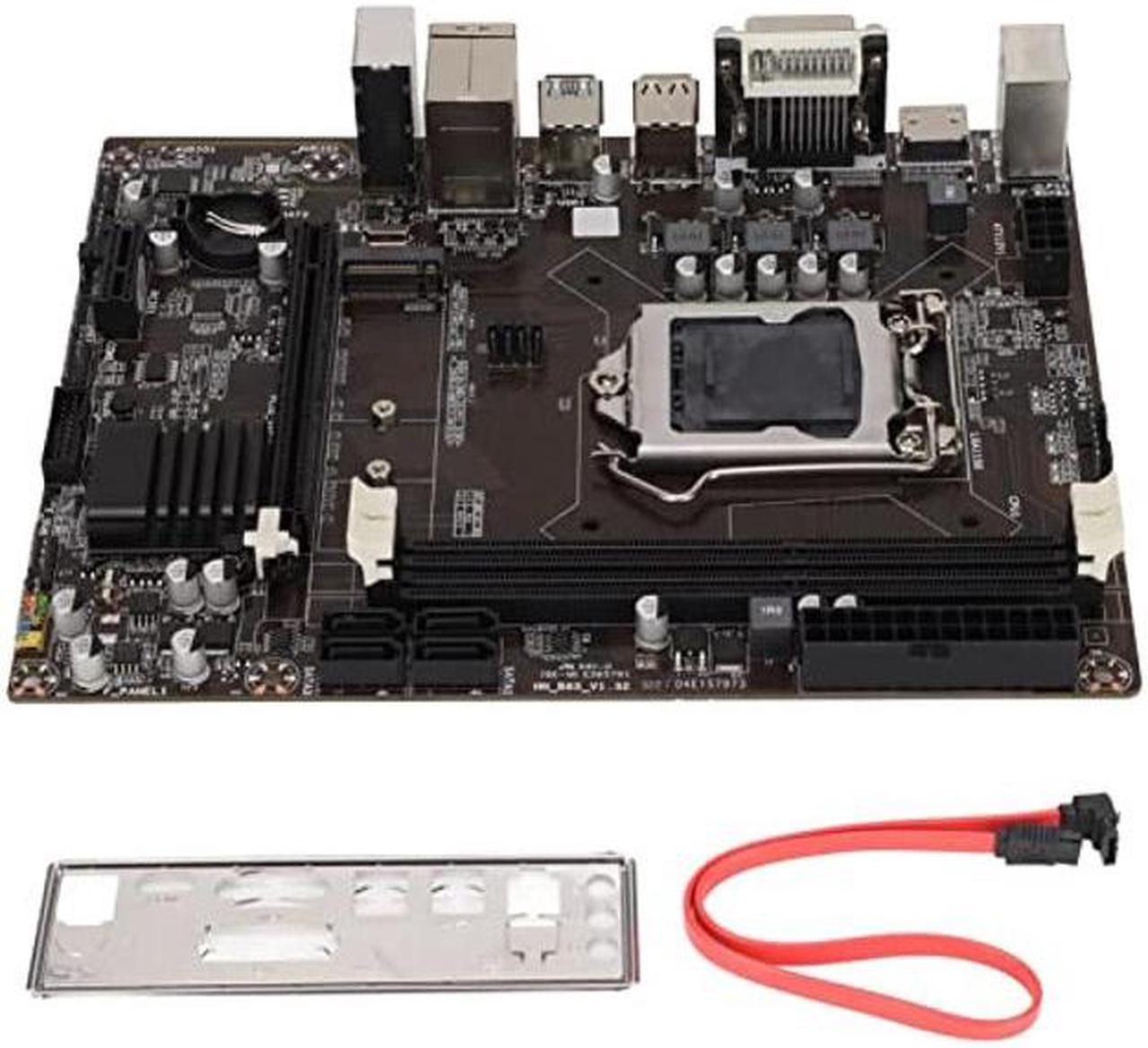 Main image of Luqeeg CPU Motherboard, B85 Desktop Computer Motherboard, 2 x DDR3 1600/1333/1066 MHZ, M.2 Hard Disk 1150 Pin CPU Interface 100M Network Card