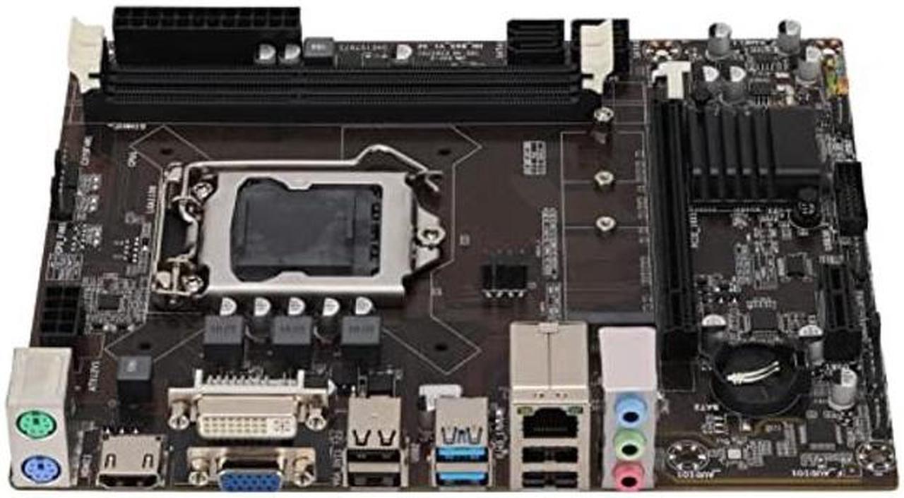 Alt view image 5 of 5 - Luqeeg CPU Motherboard, B85 Desktop Computer Motherboard, 2 x DDR3 1600/1333/1066 MHZ, M.2 Hard Disk 1150 Pin CPU Interface 100M Network Card
