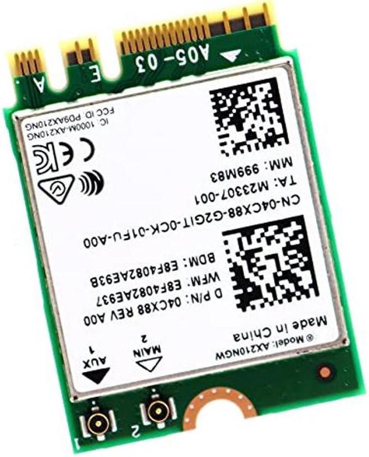 Alt view image 2 of 3 - Deal4GO AX210NGW 802.11AX 6GHz MU-MIMO WiFi 6E M.2 Wireless WiFi Adapter Bluetooth 5.2 04CX88 4CX88 for Dell Acer ASUS MSi Laptop AX210 Windows 10,Green