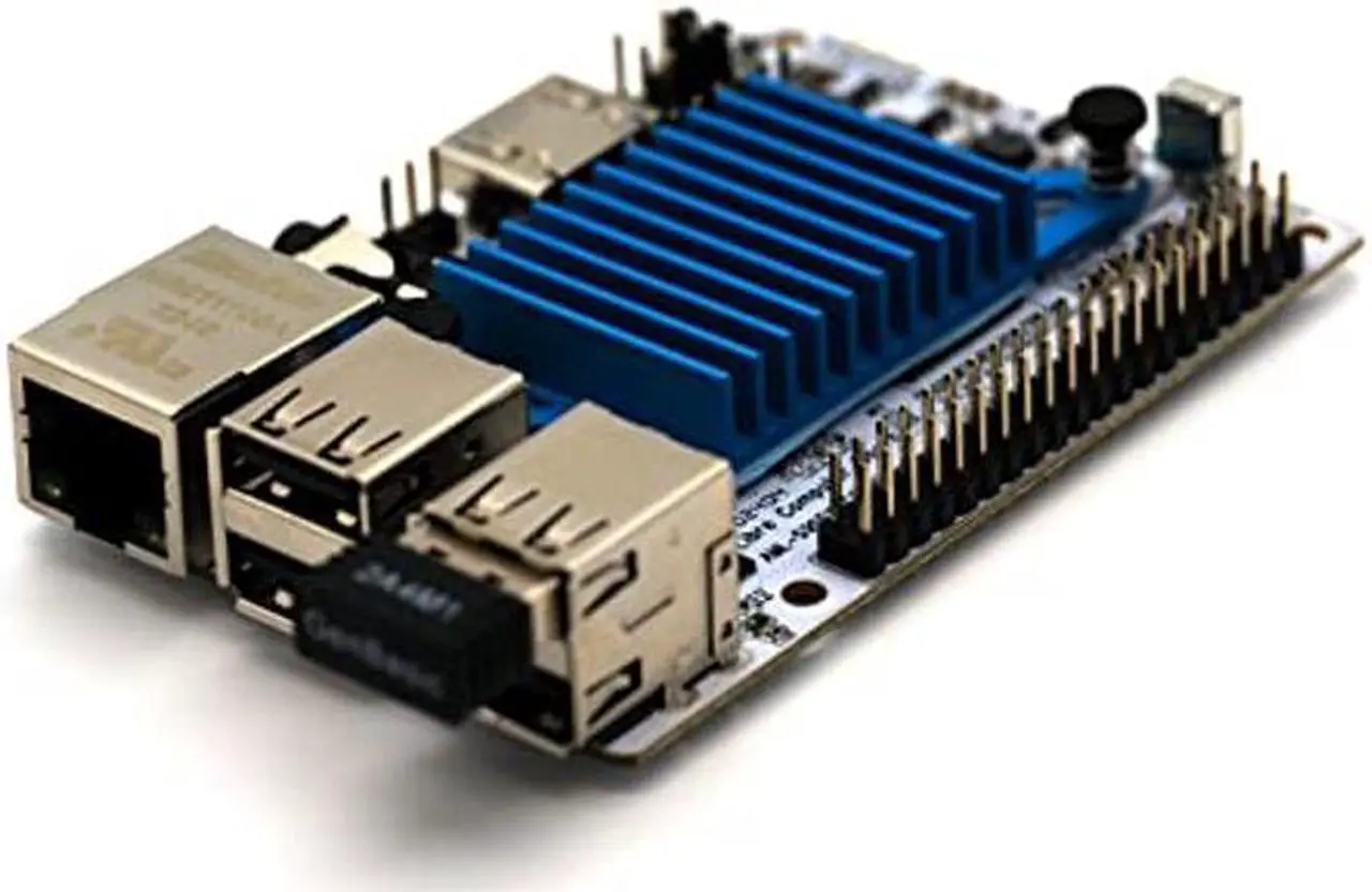 Alt view image 5 of 5 - Libre Computer Le Potato Mini Single Board Computer with USB WiFi 4 and Heatsink (2GB WiFi 4, Libre Blue)