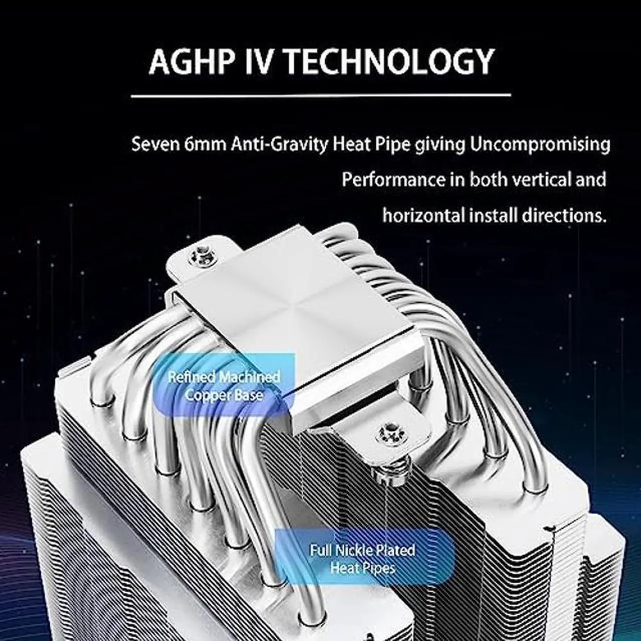 Alt view image 2 of 5 - Thermalright Phantom Spirit 120 CPU Air Cooler, 7 Heat pipes CPU Cooler,Dual 120mm TL-C12B V2 PWM Fan, AGHP 4.0 Technilogy,S-FDB Bearing,For AMD AM4 AM5/Intel 1700/1150/1151/1200/2011,PC Cooler(PS120)