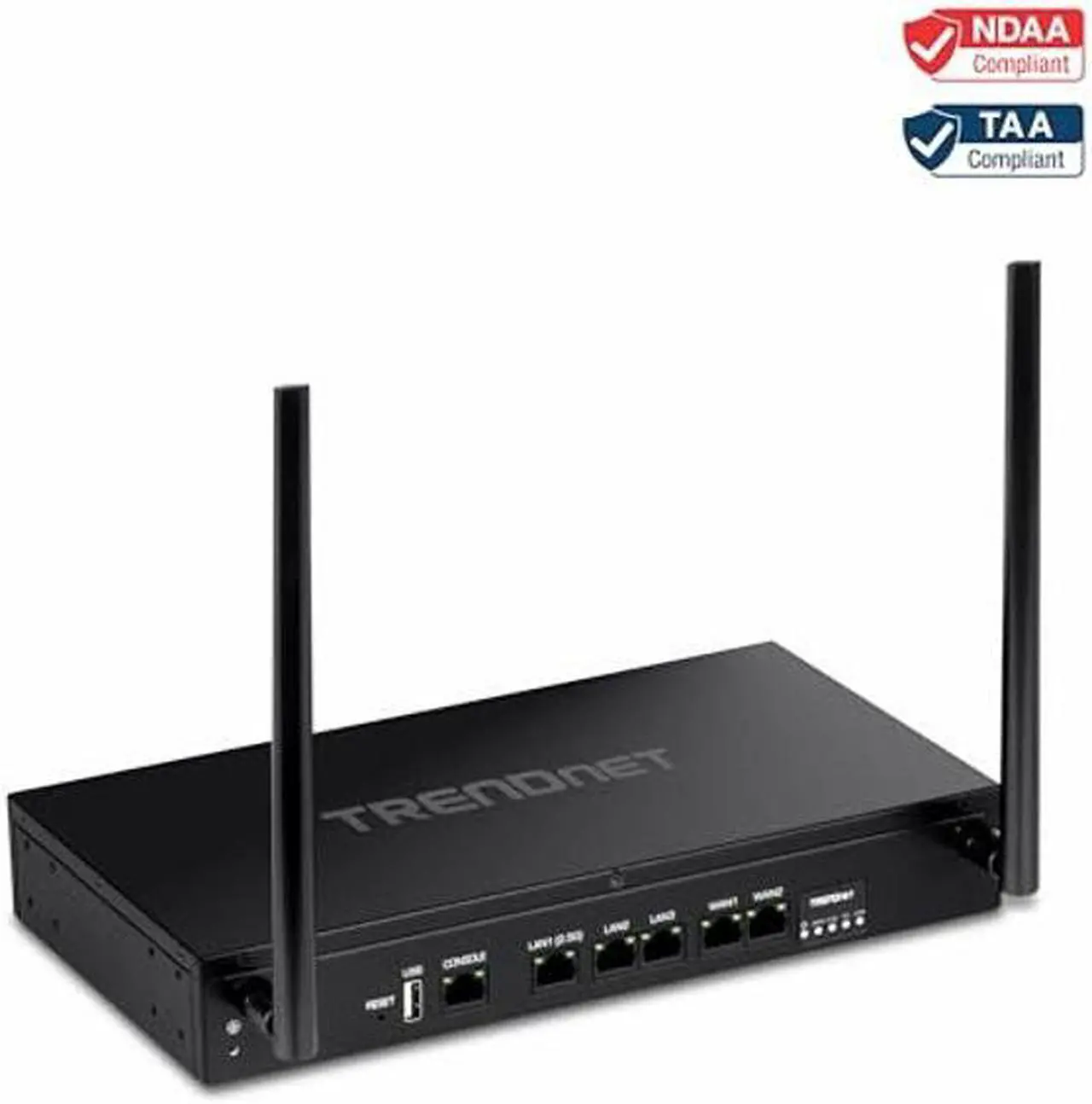 Alt view image 4 of 5 - TRENDnet AX1800 Dual-Band WiFi 6 Gigabit Dual-WAN VPN Router, Small Business, Virtual Private Network, Inter-VLAN Routing, QoS, 2.5G Support, Pre-Encrypted Wireless, Black, TEW-929DRU