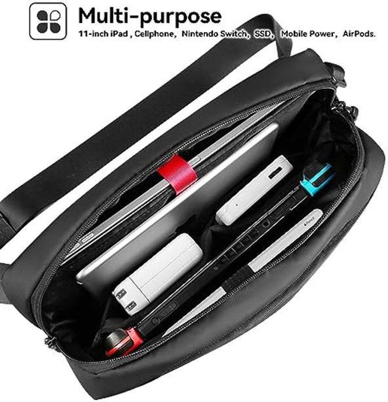 Alt view image 2 of 5 - Smatree Daily Messenger Bag for 11inch iPad Pro, 10.9inch iPad Air 5, Shoulder Bag for 9.7-11 inch Tablet, Waterproof Lightweight Carrying Bag with Smart Organization for Accessories for Work Travel