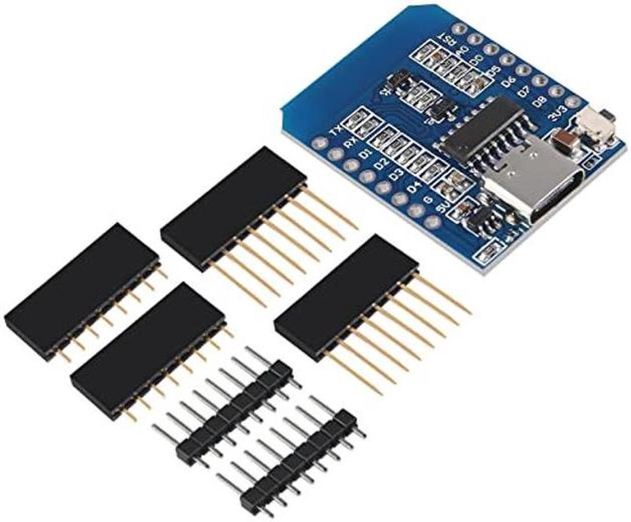 Alt view image 5 of 5 - Type-C ESP8266 ESP-12 ESP-12F NodeMcu Mini D1 Module WeMos Lua 4M Bytes WLAN WiFi Internet Development Board Base on ESP8266 ESP-12F for Arduino,Compatible with WeMos D1 Mini (10pcs Type-C)