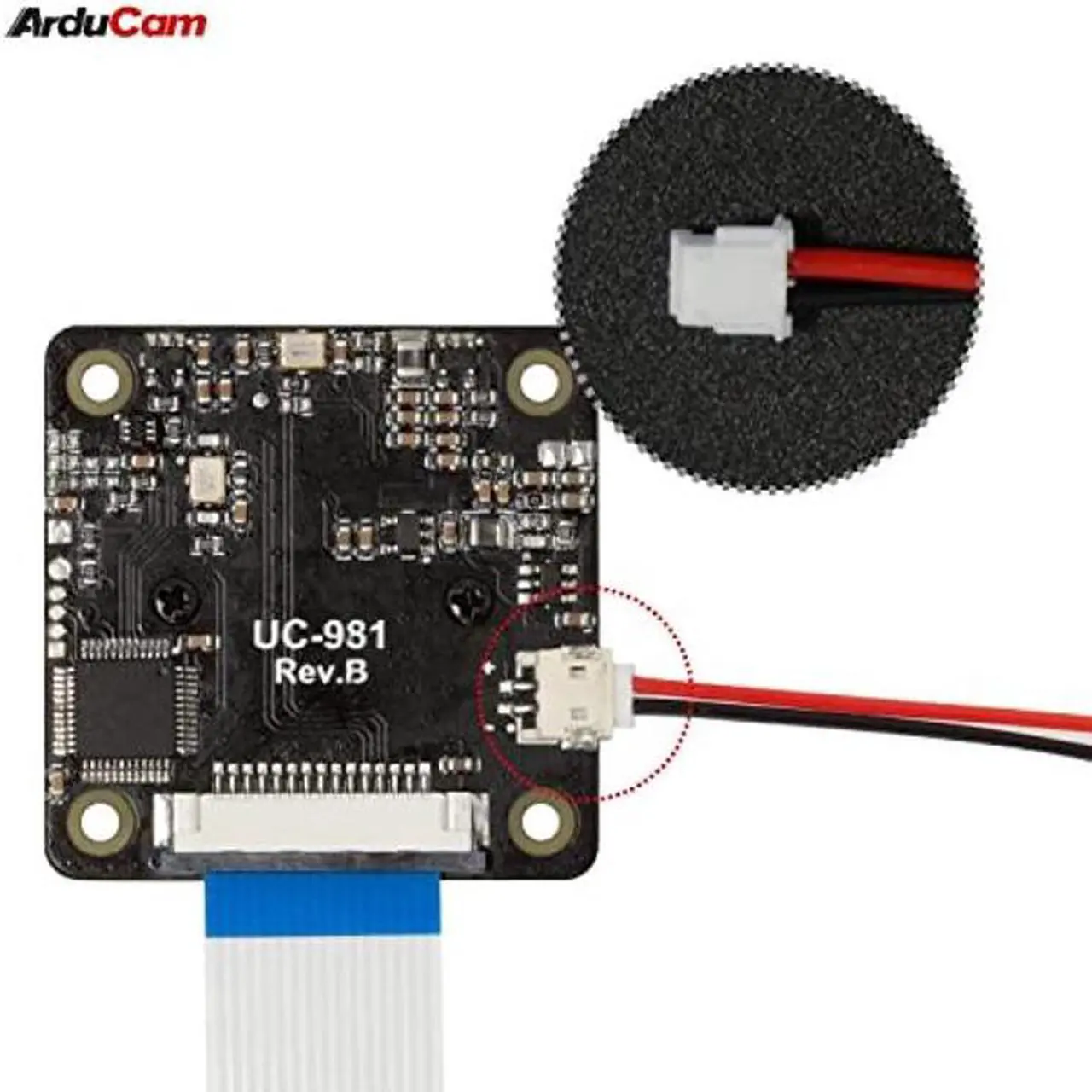 Alt view image 4 of 5 - Arducam ToF Camera, 0.43MP Color Rolling Shutter Camera Module with Case for Raspberry Pi and Nvidia Jetson Nano/NX, Depth Sensing Solution ToF Tech Camera