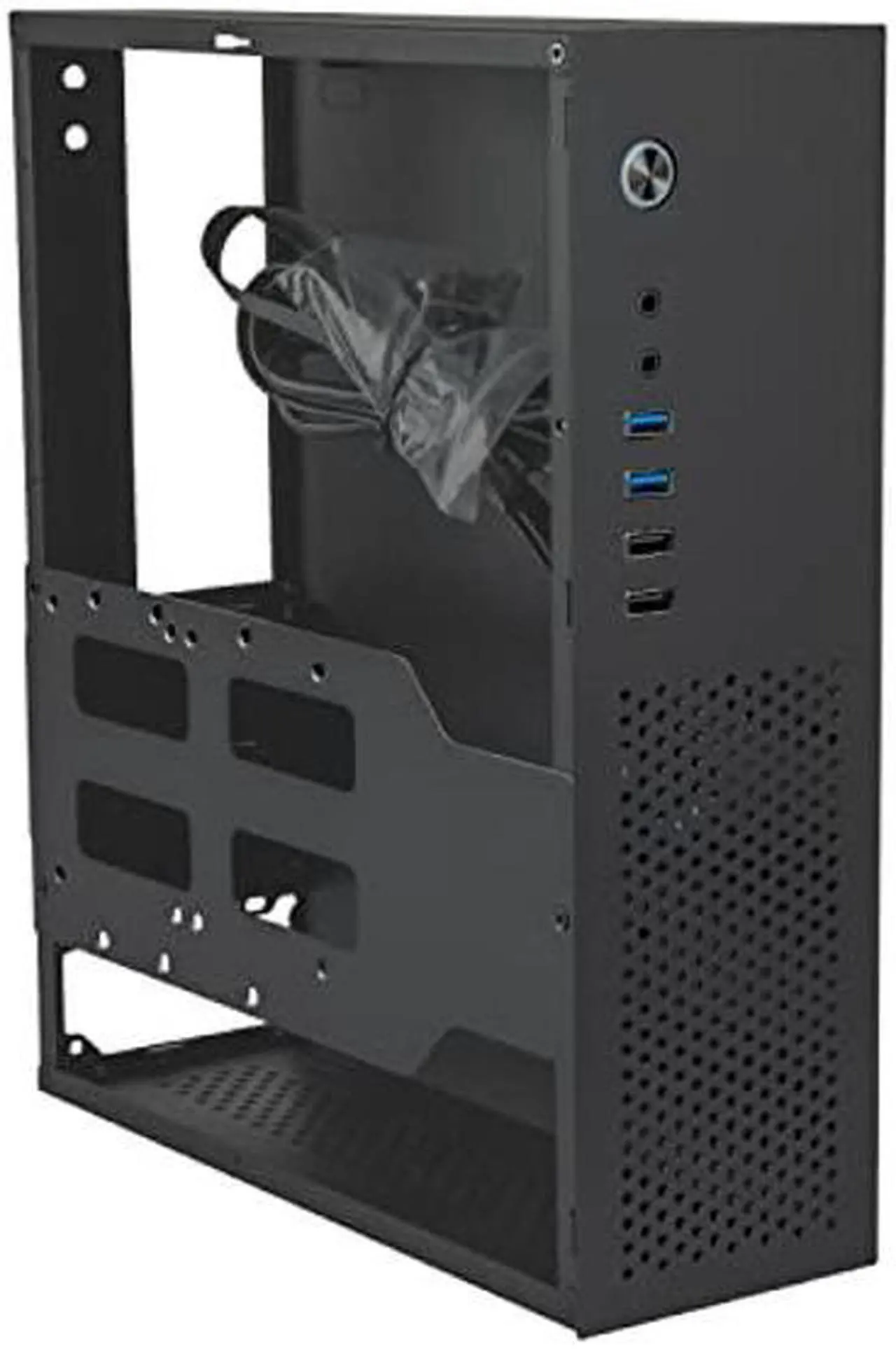 Alt view image 4 of 5 - Micro ATX Case PC Case: MATX Case DTX Mini PC ITX Desktop Computer Case Support Micro ATX MATX DTX ITX Mini PC