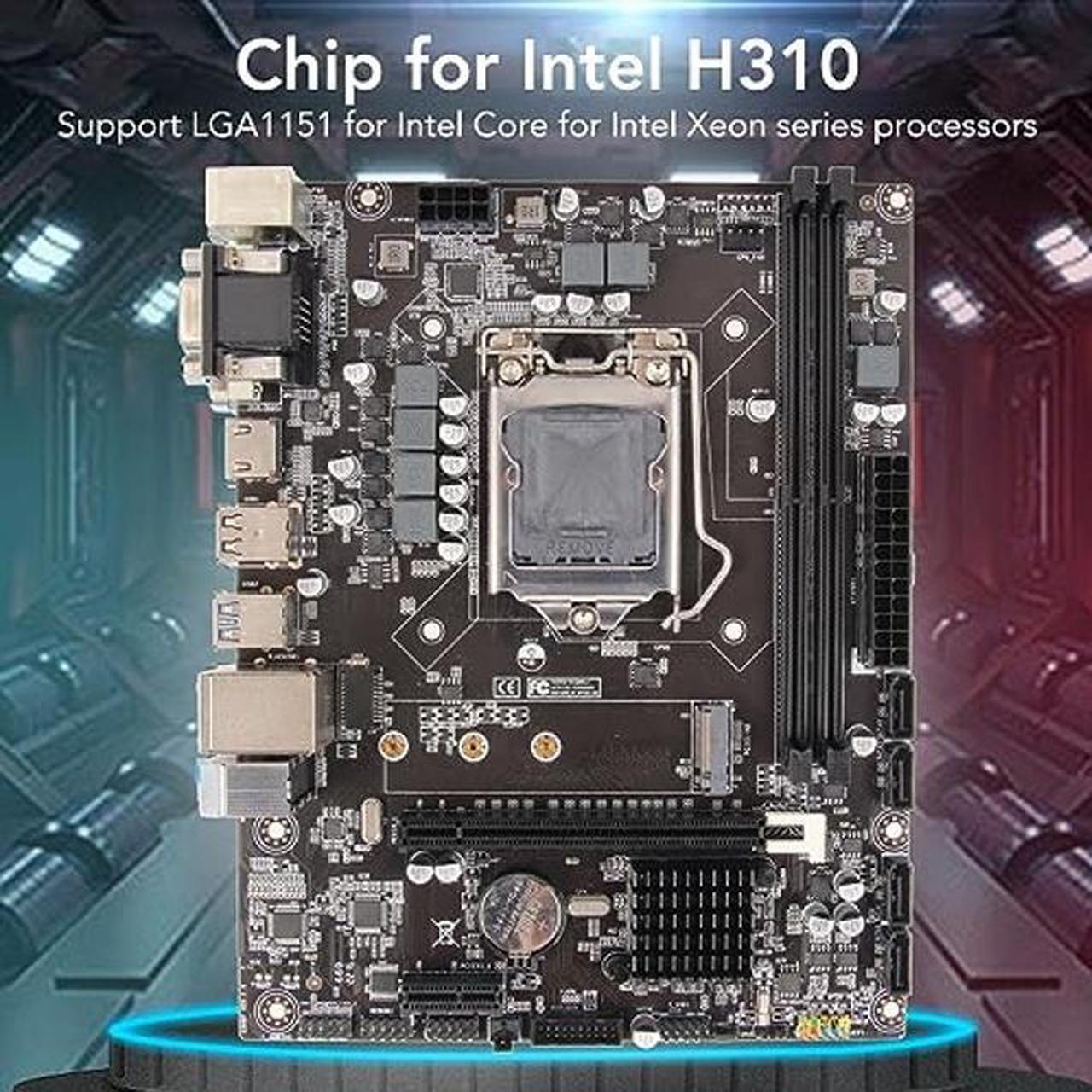 Alt view image 4 of 5 - H310 LGA 1151 Motherboard, Dual Channel DDR4 Memory Slot Gaming Motherboard Supports 8th 9th Generation for Lvy Bridge for LGA1151 Micro ATX DDR4 Motherboard