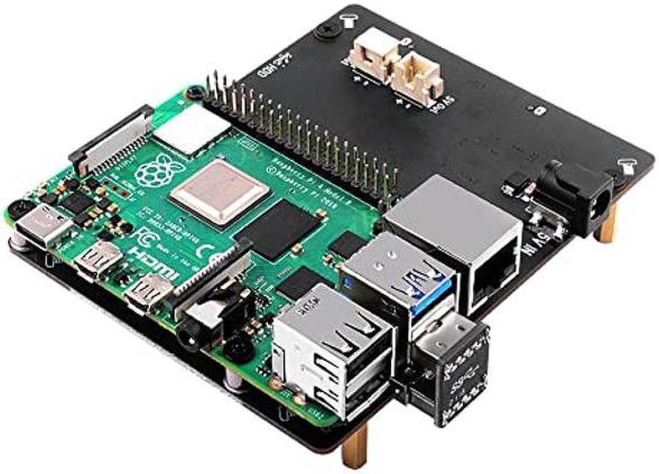 Main image of GeeekPi SATA Storage for Raspberry Pi 4, 2.5 inch SATA HDD/SSD Expansion Board X825 V2.0 USB3.0 Shield for Raspberry Pi 4 Model B ( Only for Raspberry Pi 4B )
