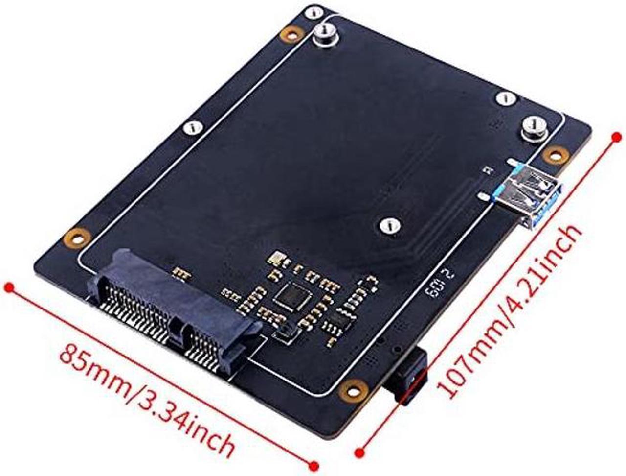 Alt view image 4 of 5 - GeeekPi SATA Storage for Raspberry Pi 4, 2.5 inch SATA HDD/SSD Expansion Board X825 V2.0 USB3.0 Shield for Raspberry Pi 4 Model B ( Only for Raspberry Pi 4B )