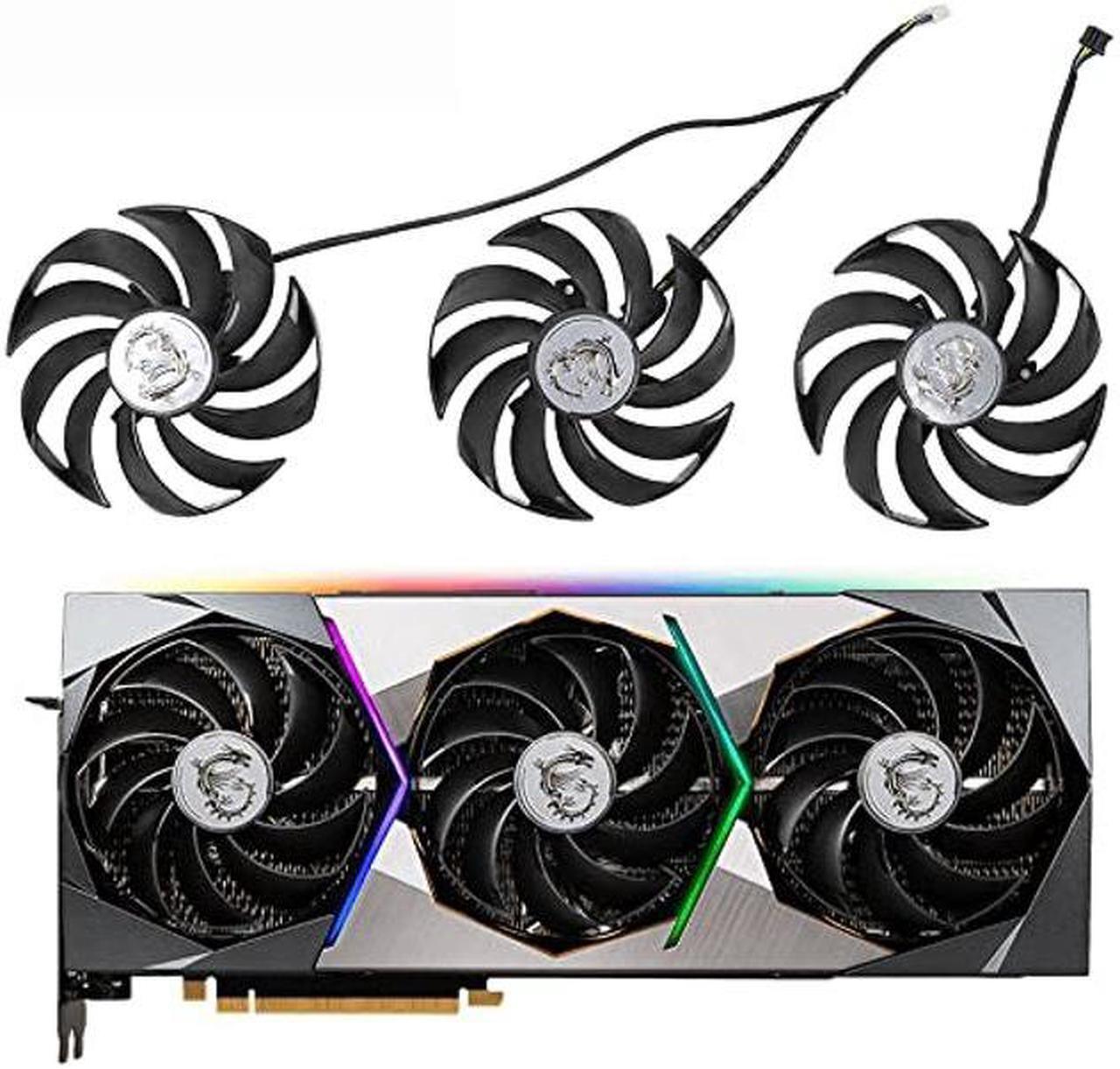 Alt view image 4 of 5 - 95MM PLD10010B12HH Ball Bearing GPU Fan for MSI RTX 3070 3080 Ti 3090 SUPRIM X Graphics Card Cooling Fan (Fan-AB)