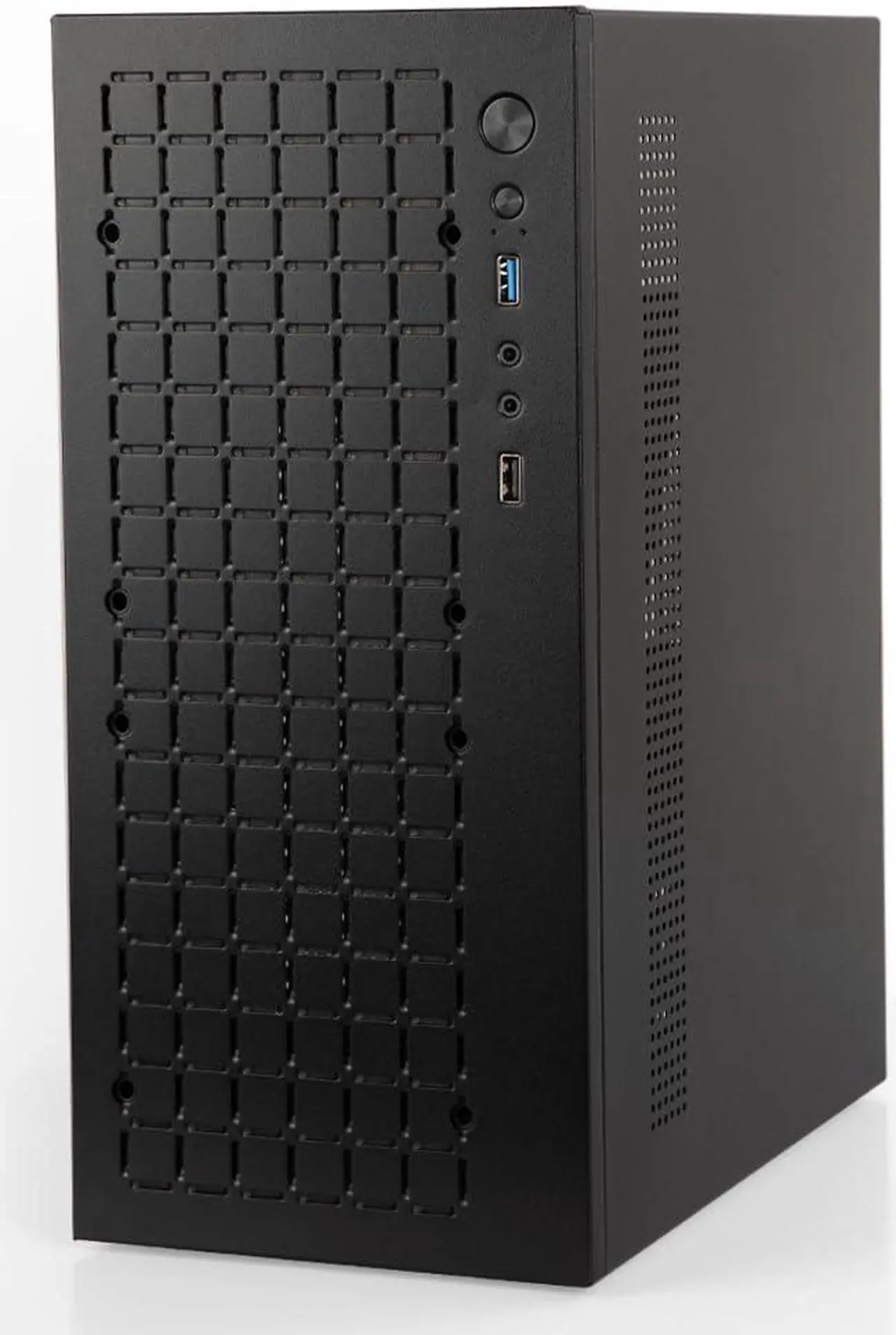 Main image of Micro ATX Case PC Case: MATX Case Mini PC ITX Desktop Computer Case Support Micro ATX MATX DTX ITX Mini PC with USB3.0, Support 3.5'' HDD (Black)