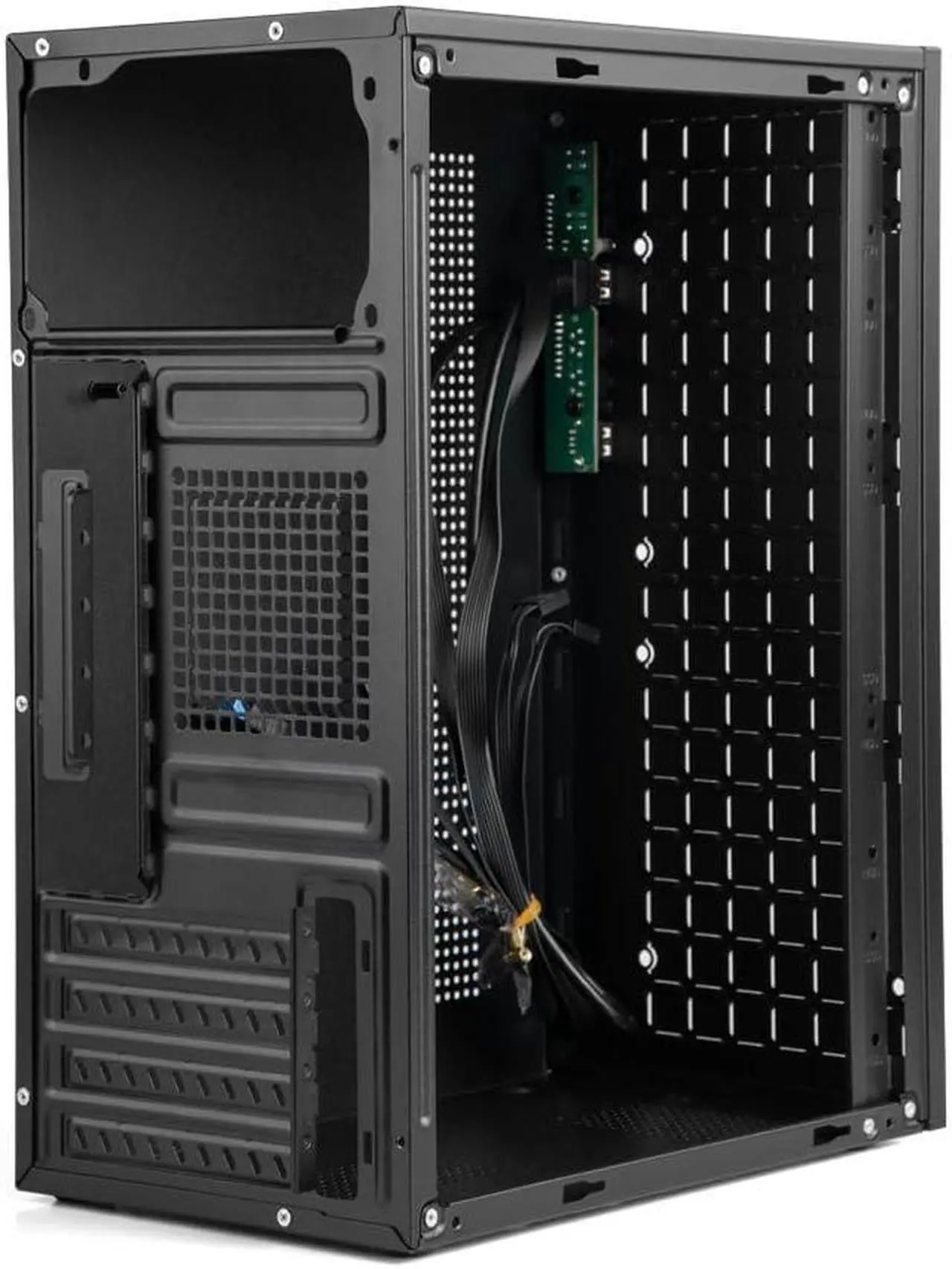 Alt view image 5 of 5 - Micro ATX Case PC Case: MATX Case Mini PC ITX Desktop Computer Case Support Micro ATX MATX DTX ITX Mini PC with USB3.0, Support 3.5'' HDD (Black)