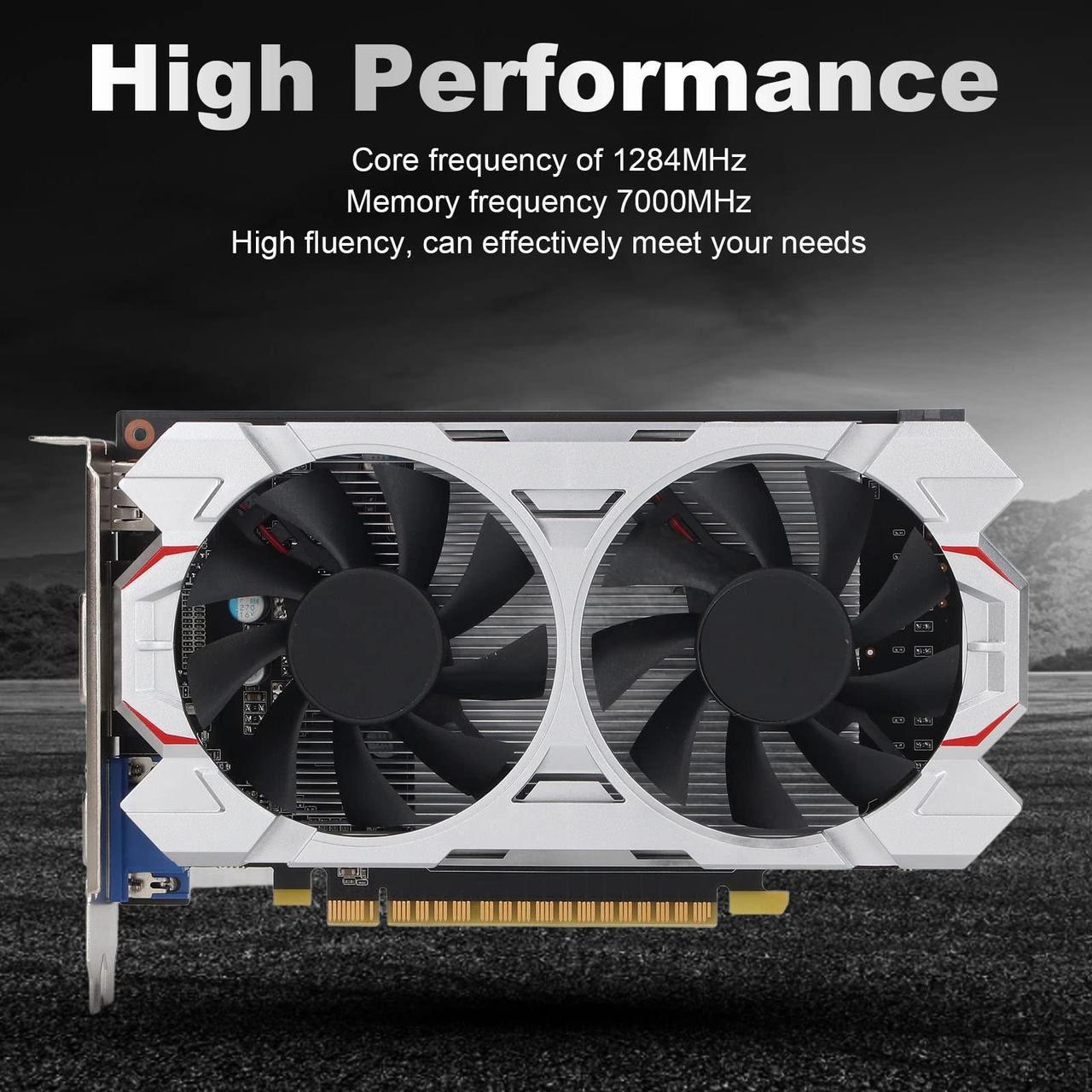 Alt view image 4 of 5 - GTX650TI 2GB DDR5 128BIT Desktop Graphics Card, PC Gaming Video Graphics Card with Dual Silent Fans, Support DV VGA HDMI Interface, 928MHz 1350MHz, DirectX 11.1 (GTX650TI 2GB DDR5 128BIT PCI-E)
