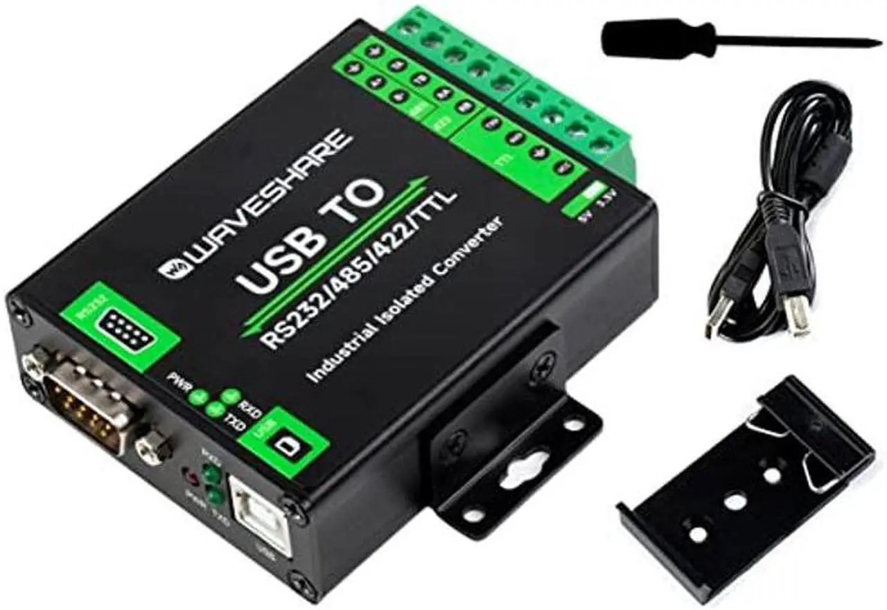 Main image of USB to RS232/485/422/TTL Converter with FT232RNL Chip, Industrial Isolated USB Adapter with Multiple Protection, Support Multi Devices and Android, Windows 11 / 10 / 8.1 / 8 / 7, Etc Multi System