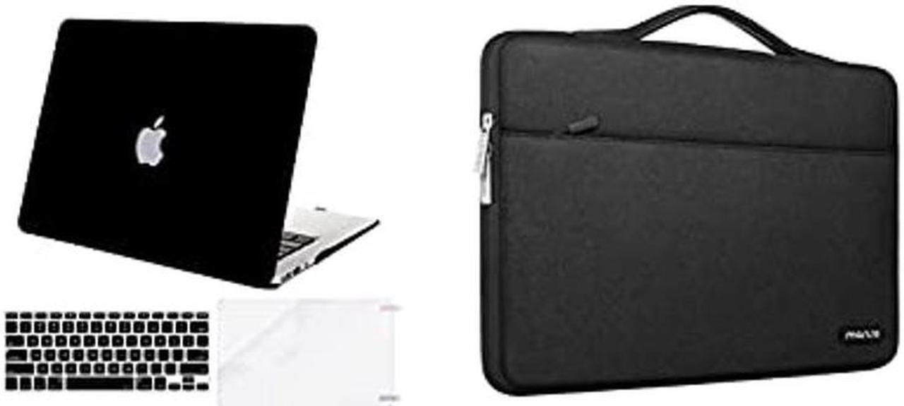 Main image of MOSISO Plastic Hard Shell Case & 360 Protective Sleeve Bag Compatible with MacBook Air 13 inch (Models: A1369 & A1466, Older Version 2010-2017 Release), Black