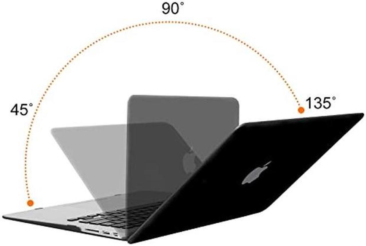 Alt view image 4 of 5 - MOSISO Plastic Hard Shell Case & 360 Protective Sleeve Bag Compatible with MacBook Air 13 inch (Models: A1369 & A1466, Older Version 2010-2017 Release), Black