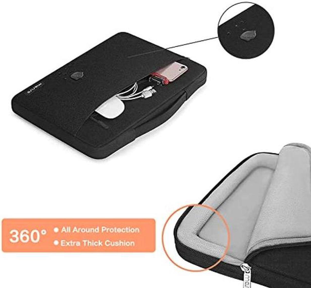 Alt view image 5 of 5 - MOSISO Plastic Hard Shell Case & 360 Protective Sleeve Bag Compatible with MacBook Air 13 inch (Models: A1369 & A1466, Older Version 2010-2017 Release), Black