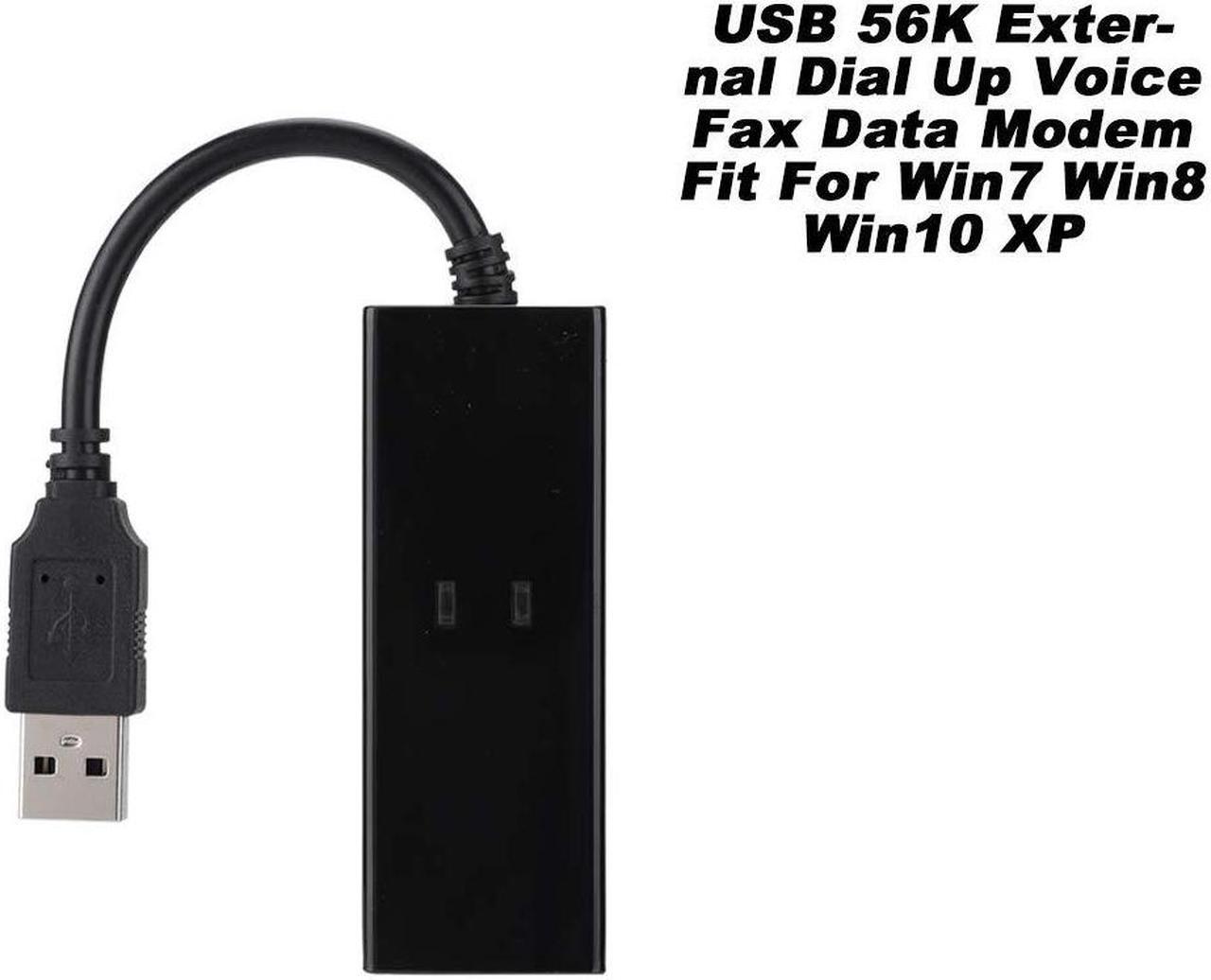 Alt view image 4 of 5 - 56K Data Modem,ASHATA External Dial Up Voice Fax Data Modem,USB 2.0 56K Fax Modem,Small Size,Light-weighted,Fit for Win7 Win8 Win10 XP