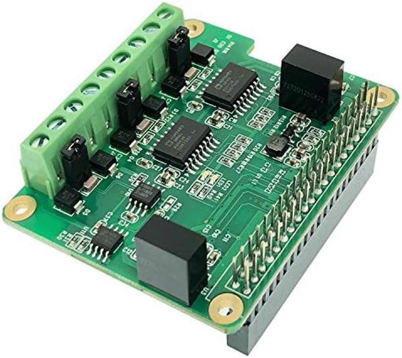 Main image of RS485 CAN HAT for Raspberry Pi Via SPI Onboard 1 x CAN Bus MCP2515 Transceiver 2 x RS485 Bus SC16IS1752, Signal and Power Isolated, ESD Protection Port, Stable Long-Distance Communication Module