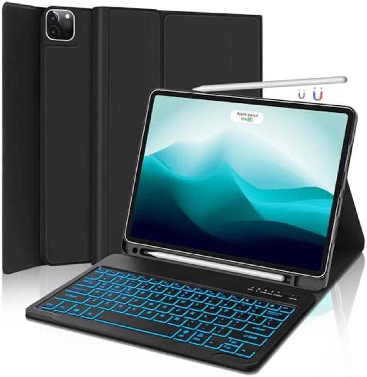 Main image of FARYODI iPad Pro 12.9 Case with Keyboard - Smart Folio Cover with Detachable Backlit Keyboard & Pencil Holder, iPad Pro 12.9-inch Keyboard case for 6th,5th,4th,3rd Generation, Black