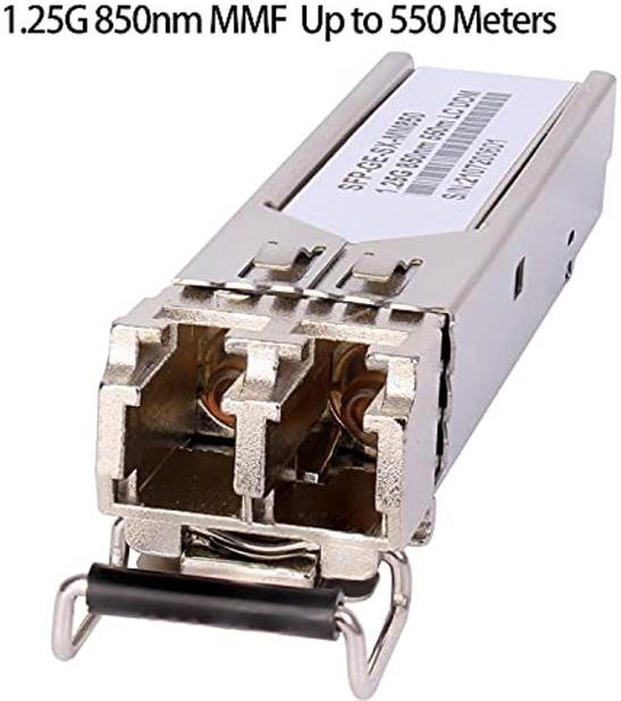 Alt view image 5 of 5 - 4 Pack 1.25G 850nm Multimode SFP LC Transceiver Fiber Module 550 Meters 1000Base-SX LC MMF for Cisco GLC-SX-MMD/SX-MM/SFP-GE-S,Fortinet,Ubiquiti UniFi UF-MM-1G,Mikrotik S-85DLC05D Meraki MA-SFP-1GB-SX