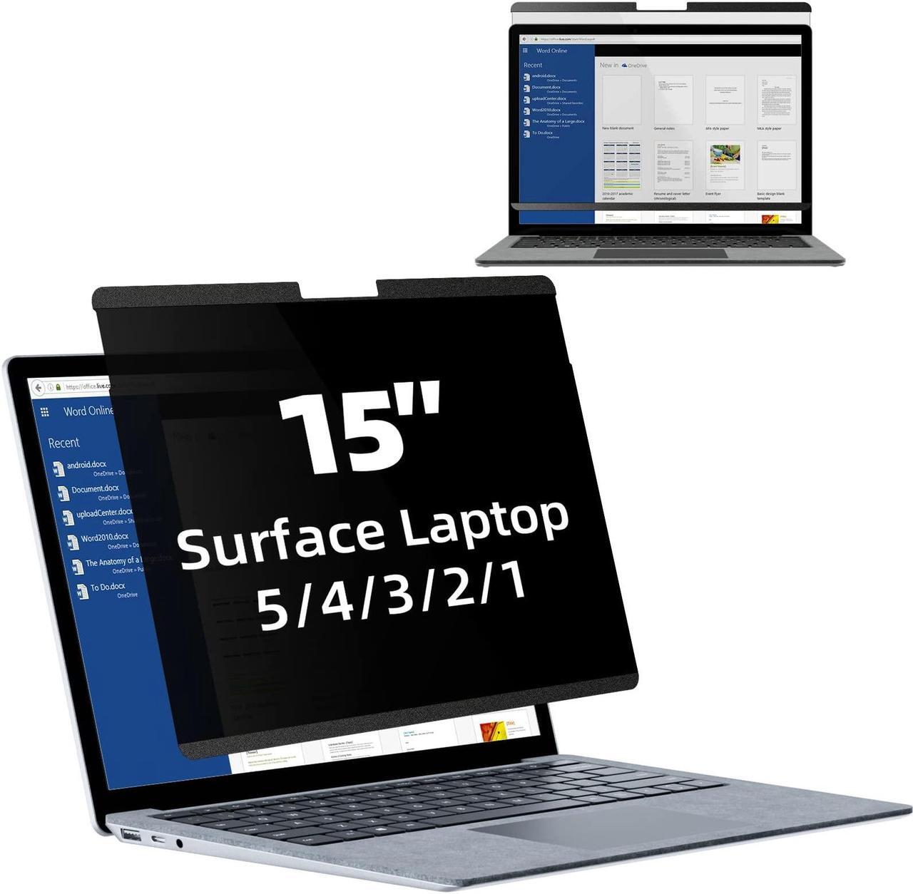 Main image of Mamol Magnetic Privacy Screen for 15 inch Surface Laptop 5/4/3/2/1, Removable Anti Spy Glare Blue Light Filter, Microsoft Surface Laptop Privacy Screen Protector 15 in