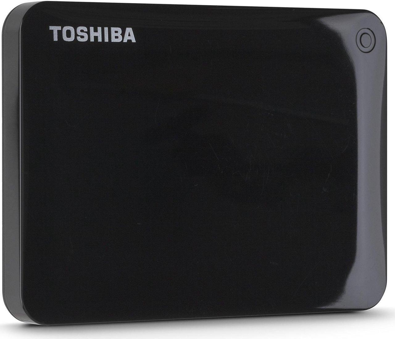 Main image of Toshiba Canvio Connect II 1TB Portable Hard Drive, Black (HDTC810XK3A1)
