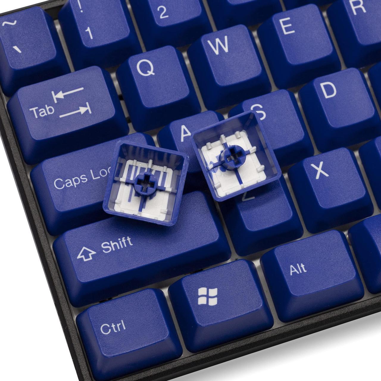 Alt view image 2 of 5 - TAI-HAO OEM Profile Blue Keycaps 117 ANSI Layout Compatible with All MX Types Keyboards(61/87/104/108+1.25 Fn + 1.75U/ 2U Shift Key) Custom Keycap Set