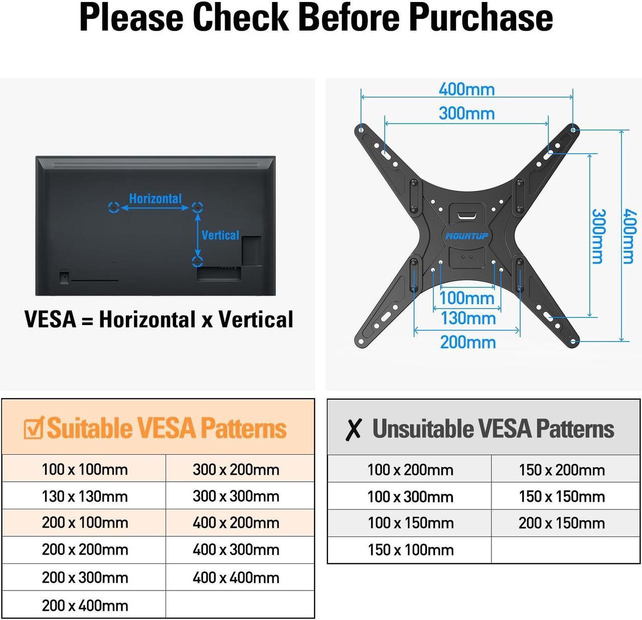 Alt view image 3 of 5 - MOUNTUP Long Arm TV Wall Mount for Most 26-65 Inch TVs, Corner TV Mount with 37.4 Inch Extension Arm, Smooth Swivel Tilt Single Stud Full Motion TV Bracket Max VESA 400x400mm, Holds to 77 lbs, MU0047