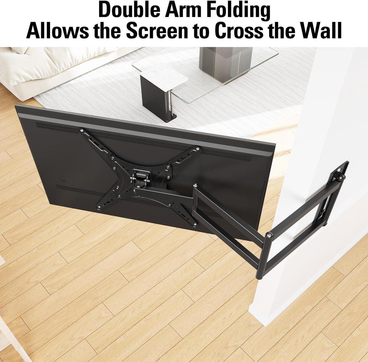 Alt view image 5 of 5 - MOUNTUP Long Arm TV Wall Mount for Most 26-65 Inch TVs, Corner TV Mount with 37.4 Inch Extension Arm, Smooth Swivel Tilt Single Stud Full Motion TV Bracket Max VESA 400x400mm, Holds to 77 lbs, MU0047