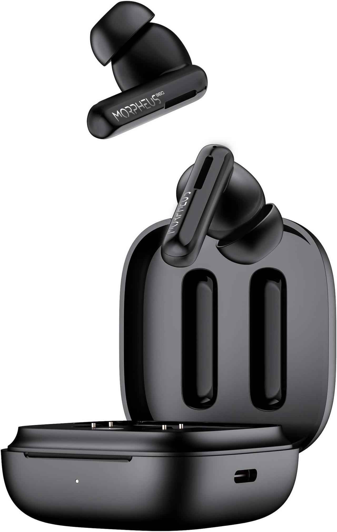 Alt view image 5 of 5 - Morpheus 360 Nemesis ANC Wireless Noise Canceling Headphones TW2750B, Bluetooth in ear Earphones, Magnetic Charging Case, 30H Playtime, Pure Black