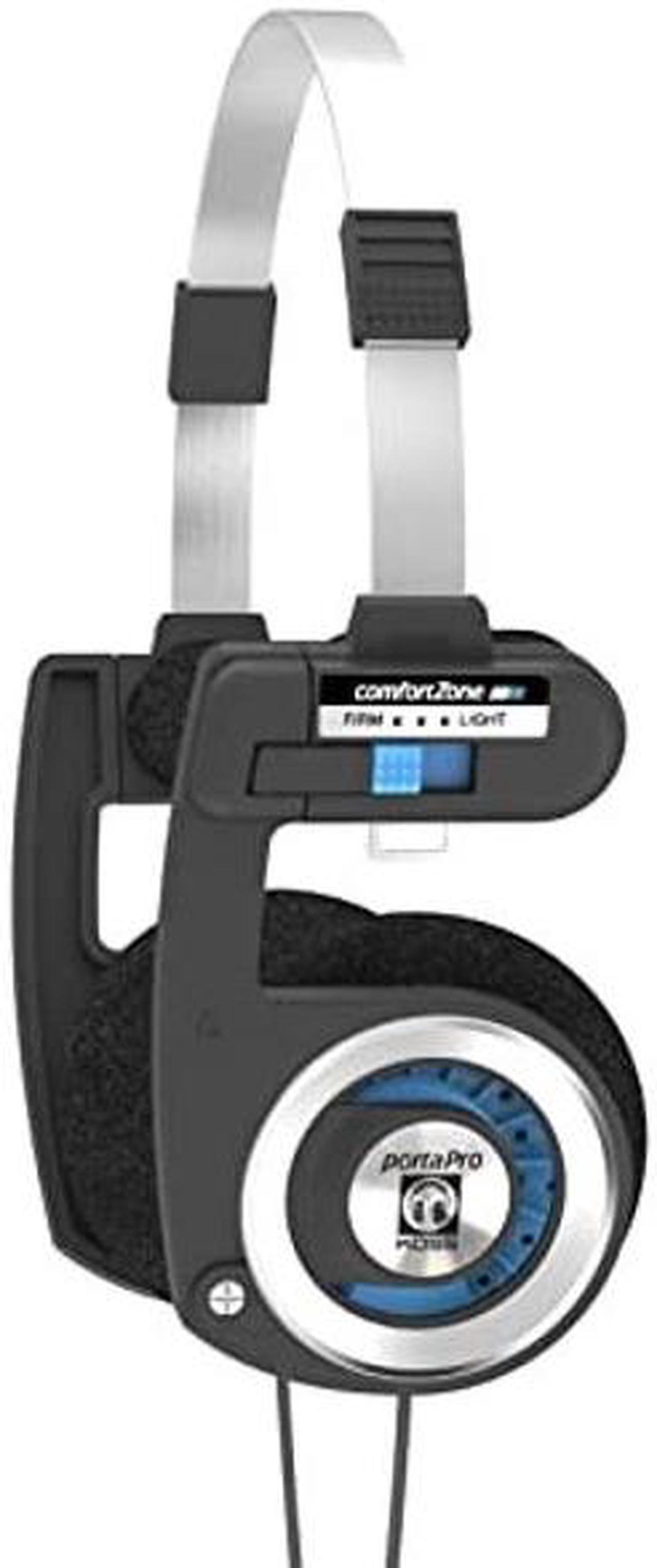 Main image of Koss Porta Pro Classic On-Ear Headphones, Retro Style, 3.5mm Wired Plug, Durable, Black/Silver