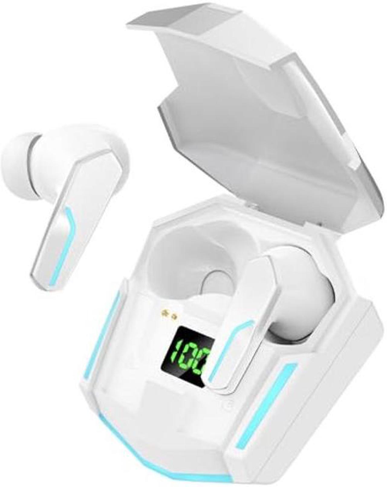 Main image of MyJoy Cool Wireless Earbuds, Noise-Reducing Earbuds for Gaming, IPX5 Sweatproof-rated Headphones, Bluetooth Earbuds, Built-in Microphone, 6.5-Hour Playtime, White