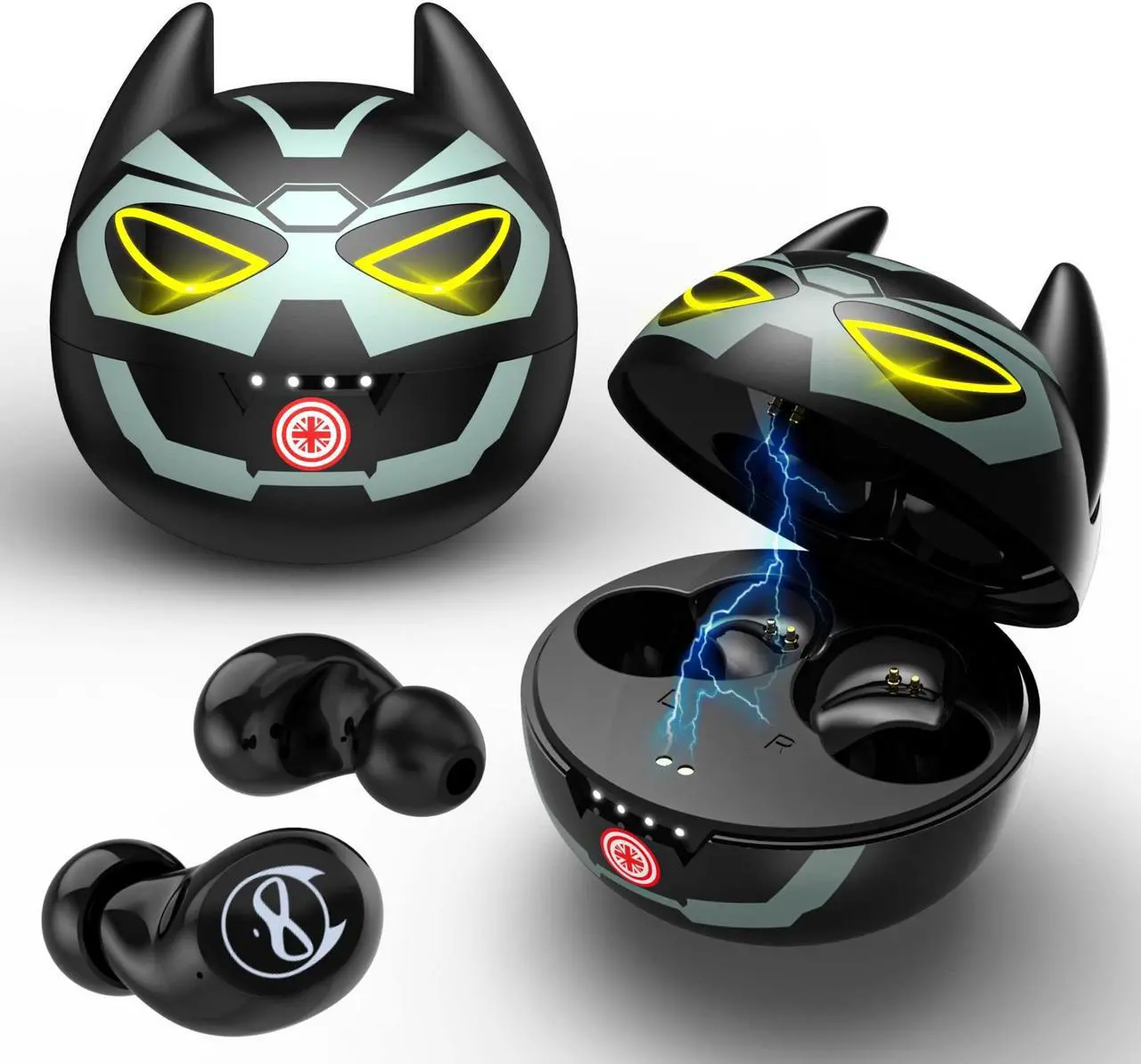 Main image of Instiwitt Wireless Earbuds for Kids Boys Bluetooth Earphones with Mic Clear Calls IPX5 Water Resistant Earbuds 36H Cyclic Playtime Fit Small Ears with Charging Case for Work