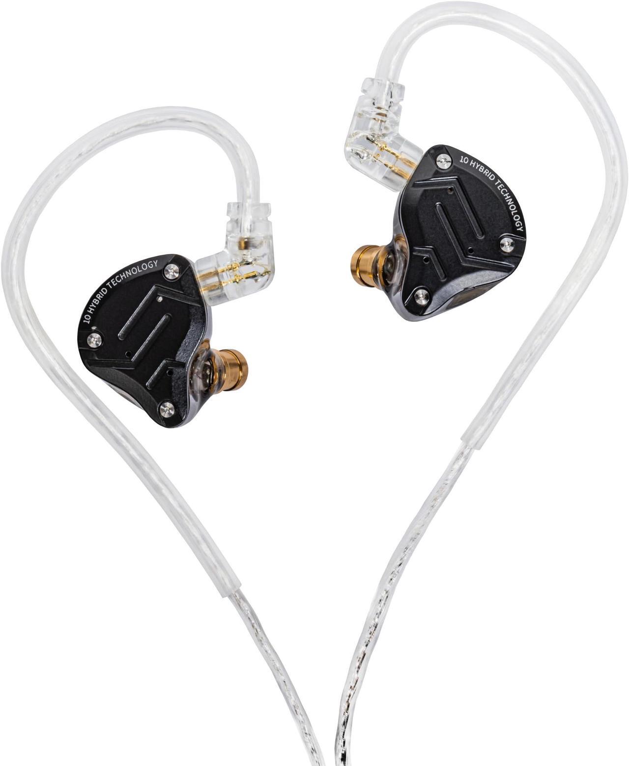 Alt view image 4 of 5 - KZ ZS10 PRO Gaming Earbuds Headphone,KZ in Ear Monitor IEM Headphone,4BA+1 DD Bass Professional Earphone with Detachable Cable for Musicial System (ZS10 PRO-Matte Black, No Microphone)...