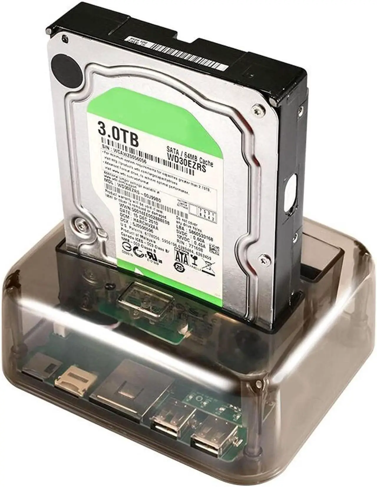 Alt view image 2 of 4 - RIWPKFH HDD Docking Station USB 3.0 to SATA IDE Case for Hard Drive 2.5 3.5 Inch SSD HDD Enclosure Hard Disk Docking Station
