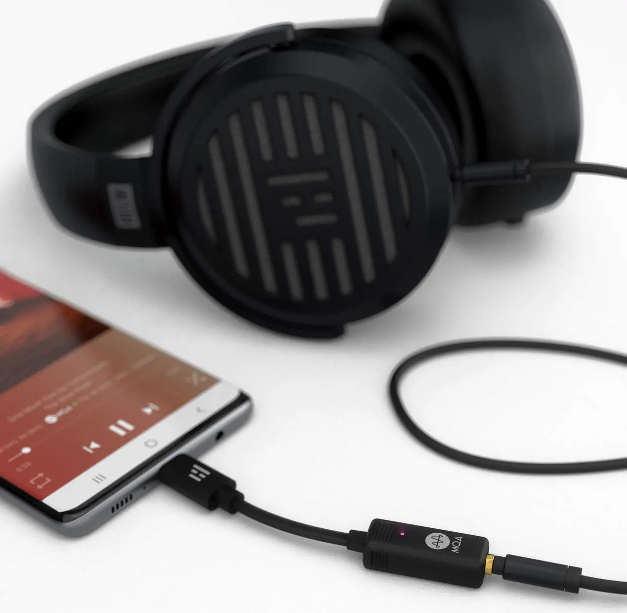 Alt view image 2 of 5 - HELM Audio BOLT DAC/AMP, USB-C Portable High-End DAC/Headphone Amplifier with MQA Playback. Mobile Studio Sound for Android, iOS and PC. USB-C to 3.5mm Audio, THX Certified