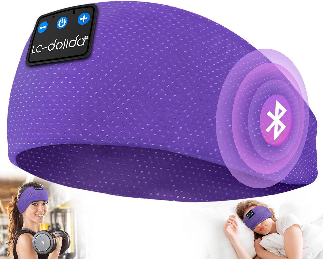 Main image of LC-dolida Sleep Headphones Bluetooth 5.4, Headband Headphones Earphones Wireless, Sleep Mask for Sleeping, Sports, Gifts, Workout, Jogging, Yoga,Insomnia, Air Travel, Meditation