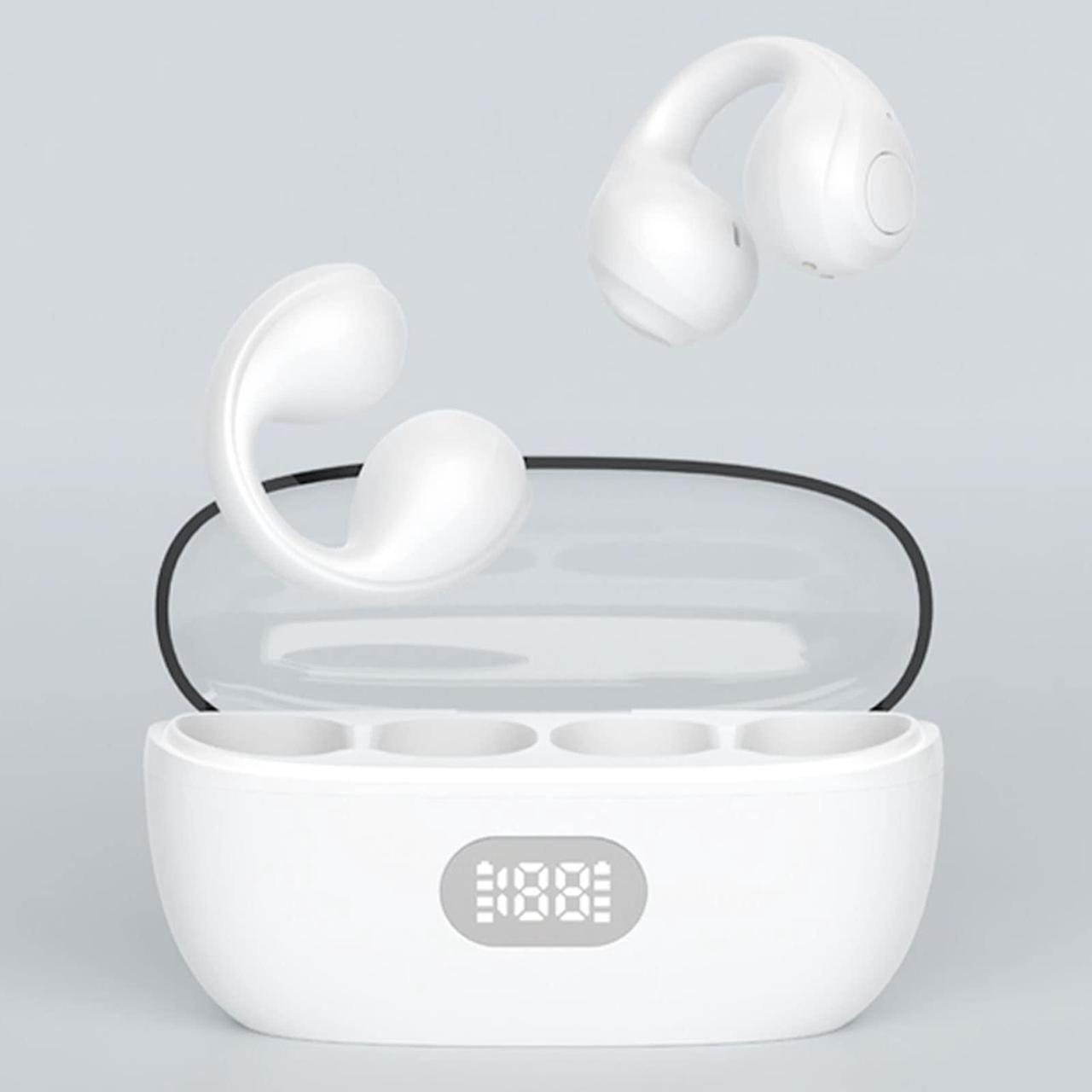 Main image of Loluka Bone Conduction Headphones Wireless Bluetooth Open Ear Headphones IPX4 Bluetooth Ear Clip Bone Conduction Headphones Open Ear Headphones Wireless Bluetooth 5.3 HiFi Stereo True Sound