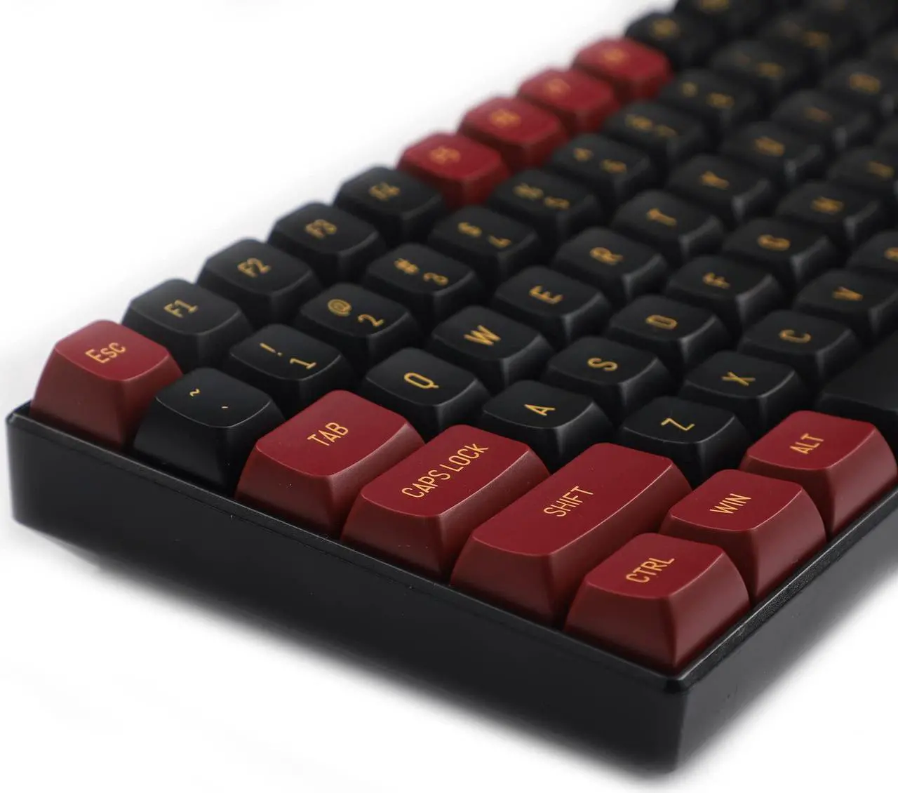 Alt view image 4 of 5 - YMDK YSA Ball Shape Double Shot Keycaps PBT Keycap for MX Keyboard 104 87 61 Melody 96 KBD75 ID80 GK64 SP84 Lower Than SA (Red Samurai 151)