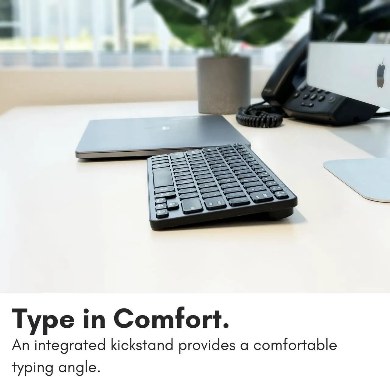 Alt view image 3 of 5 - Macally Bluetooth Keyboard for Mac - Premium Multi Device Keyboard - Compatible Apple Wireless Keyboard for MacBook Pro/Air, iMac, iMac Pro, Mac Mini, Mac Pro, iPad, Laptop, and PC