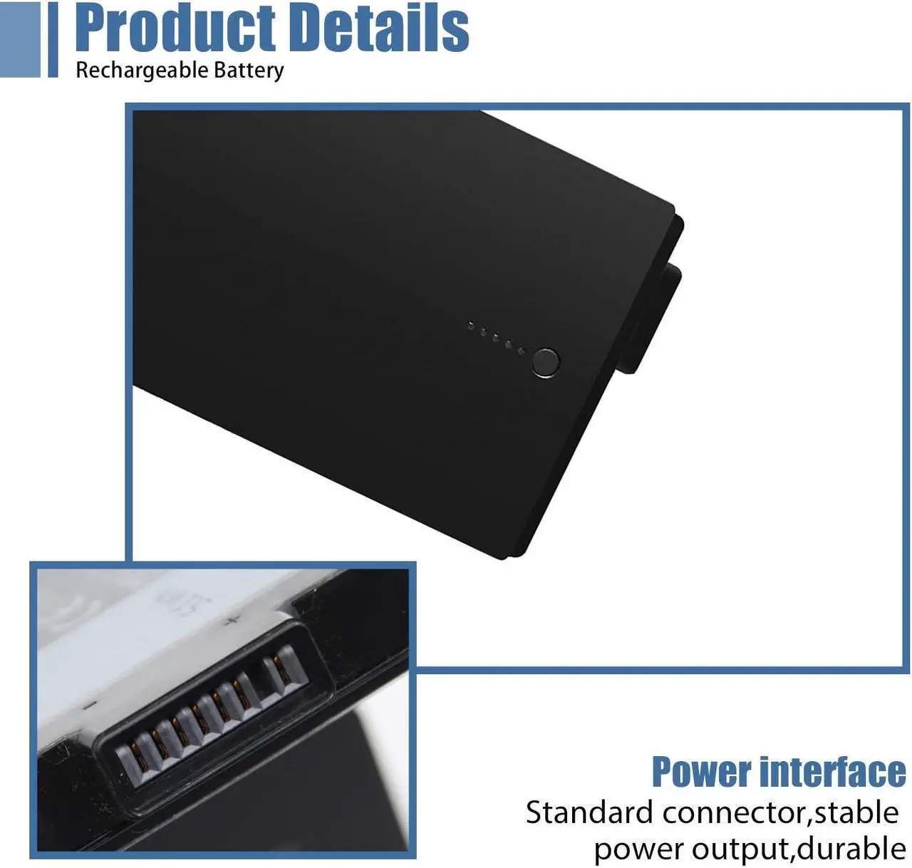 Alt view image 3 of 5 - VANPIR 7WNW1 Laptop Battery, 11.4V 51Wh 4342mAh 3-Cell Compatible with Dell Latitude 7424 5424 5420 Rugged Extreme Series Notebook DMF8C 0DMF8C Black