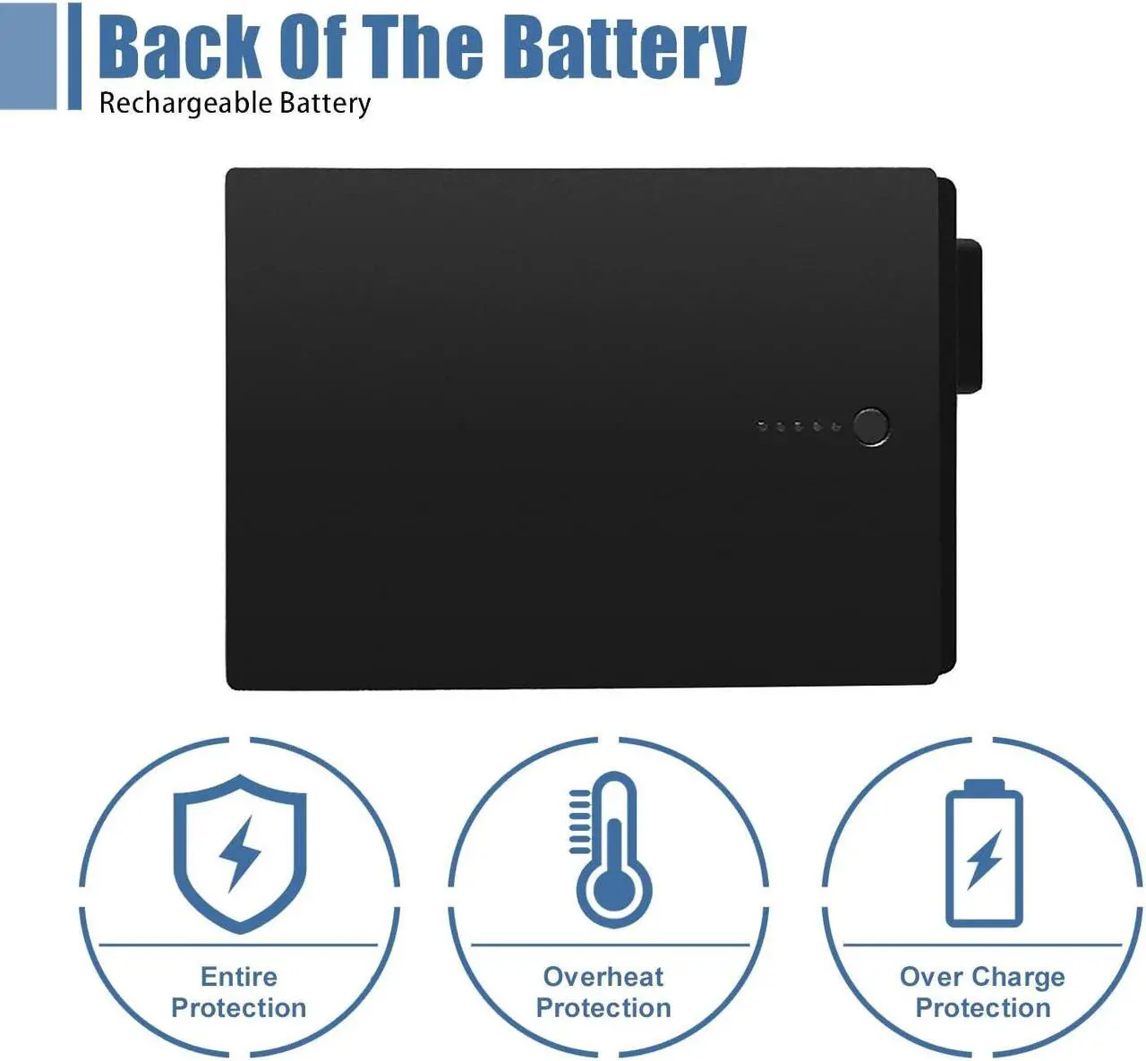 Alt view image 4 of 5 - VANPIR 7WNW1 Laptop Battery, 11.4V 51Wh 4342mAh 3-Cell Compatible with Dell Latitude 7424 5424 5420 Rugged Extreme Series Notebook DMF8C 0DMF8C Black