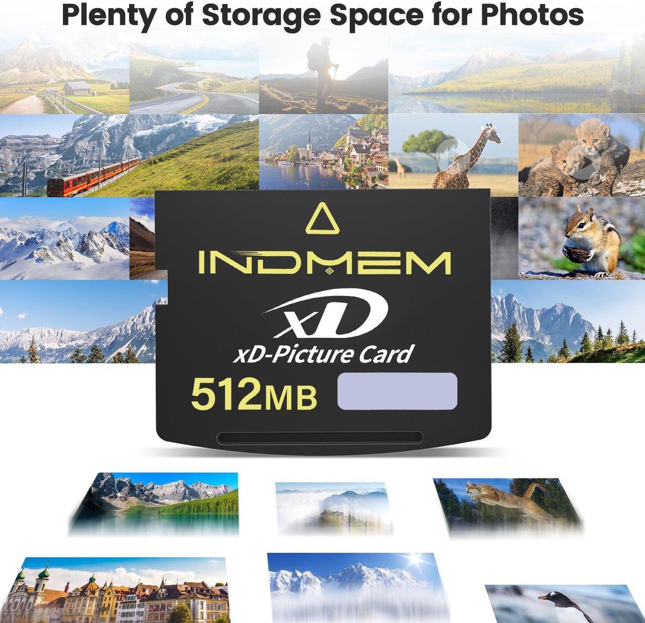 Alt view image 4 of 5 - xD-Picture Card 512MB,512MB Xd Flash Memory Cards Compatible with Olympus Fujifilm Old Digital Cameras,Support Panorama Function (Tpye Standard)