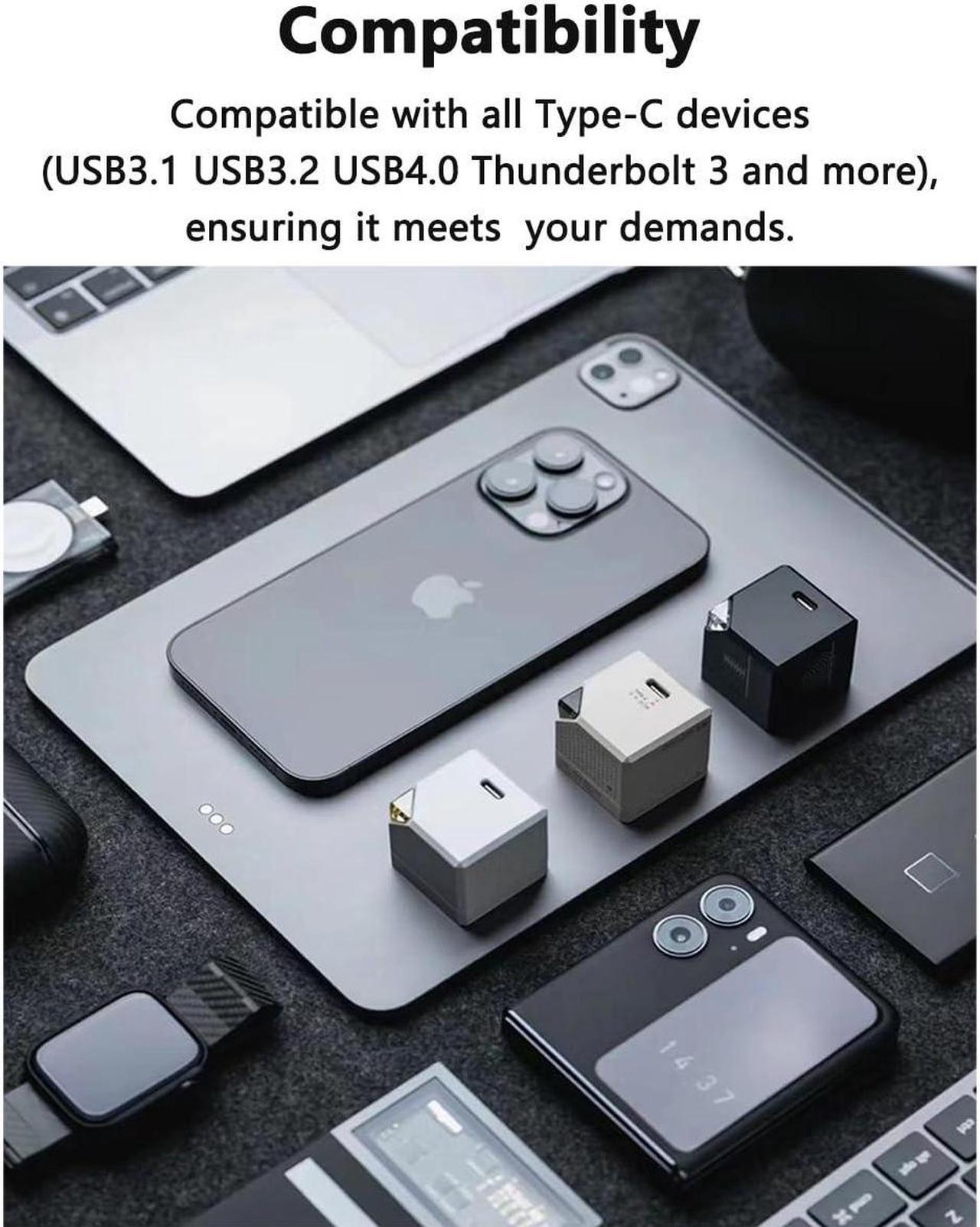 Alt view image 5 of 5 - Thunderbolt 4 Cable, 3.3 ft USB-C to USB-C Cable with 240W Charging, Supports 4K144hz,8K 60hz Display and 40Gbps Data Transfer, for iPhone 15, MacBook, iPad, Galaxy S24, Pixel 8 and More(Purple,3.3ft)