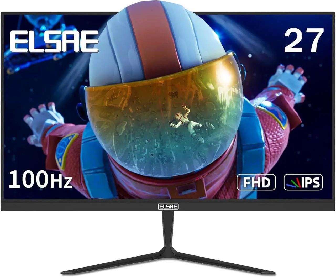 Main image of ELSAE 27 inch Full HD 100Hz Gaming Monitor, Zero-Frame IPS Office Computer 1920 x 1080p Monitor with Type-C & HDMI 2.0, FreeSync, Low Blue Light, 129% sRGB, HDR, 300 Nit Brightness, VESA(75x75mm)