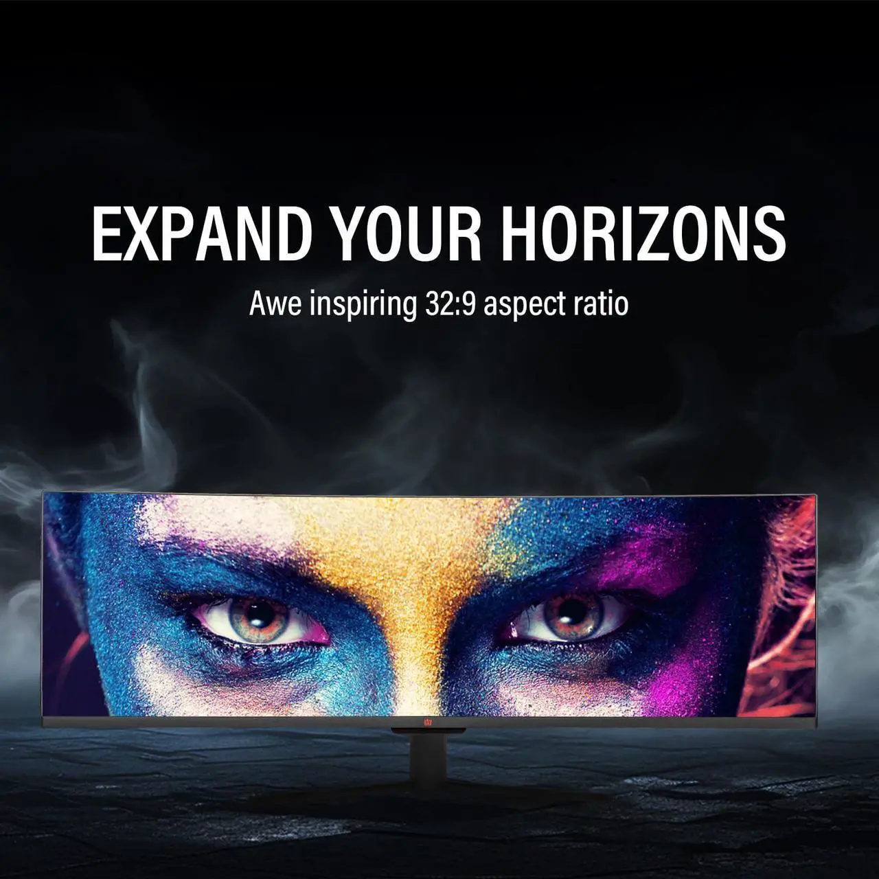 Alt view image 2 of 5 - Deco Gear 49" Curved Ultrawide Gaming Monitor | 32:9 | 3840x1080 | 144Hz | 3000:1 | E-LED | 2 HDMI | 2 Display Port
